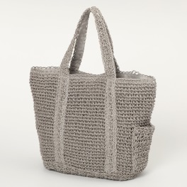 ルートート ふんわり手編みのペーパーかごバッグ