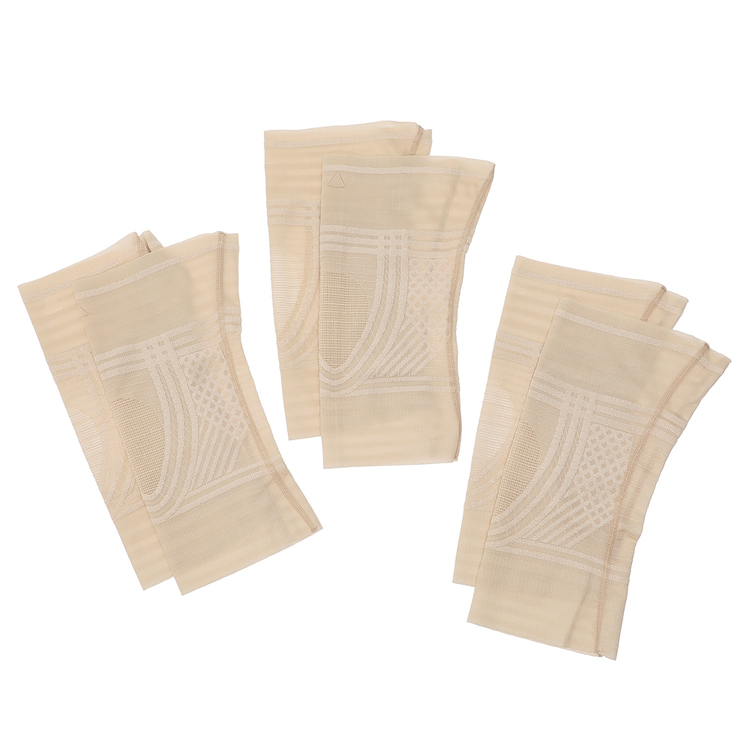 厚さわずか１ｍｍ以下 極薄新感覚サポーター！ ヌーディーフィール 極薄ひざＷライン構造 サポーター　３枚組