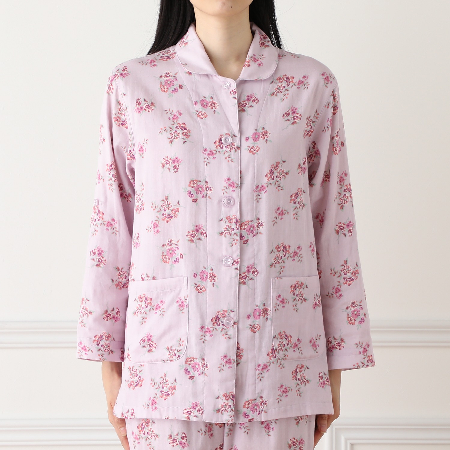 西川 やわらかコットン１００％ ２重ガーゼパジャマ