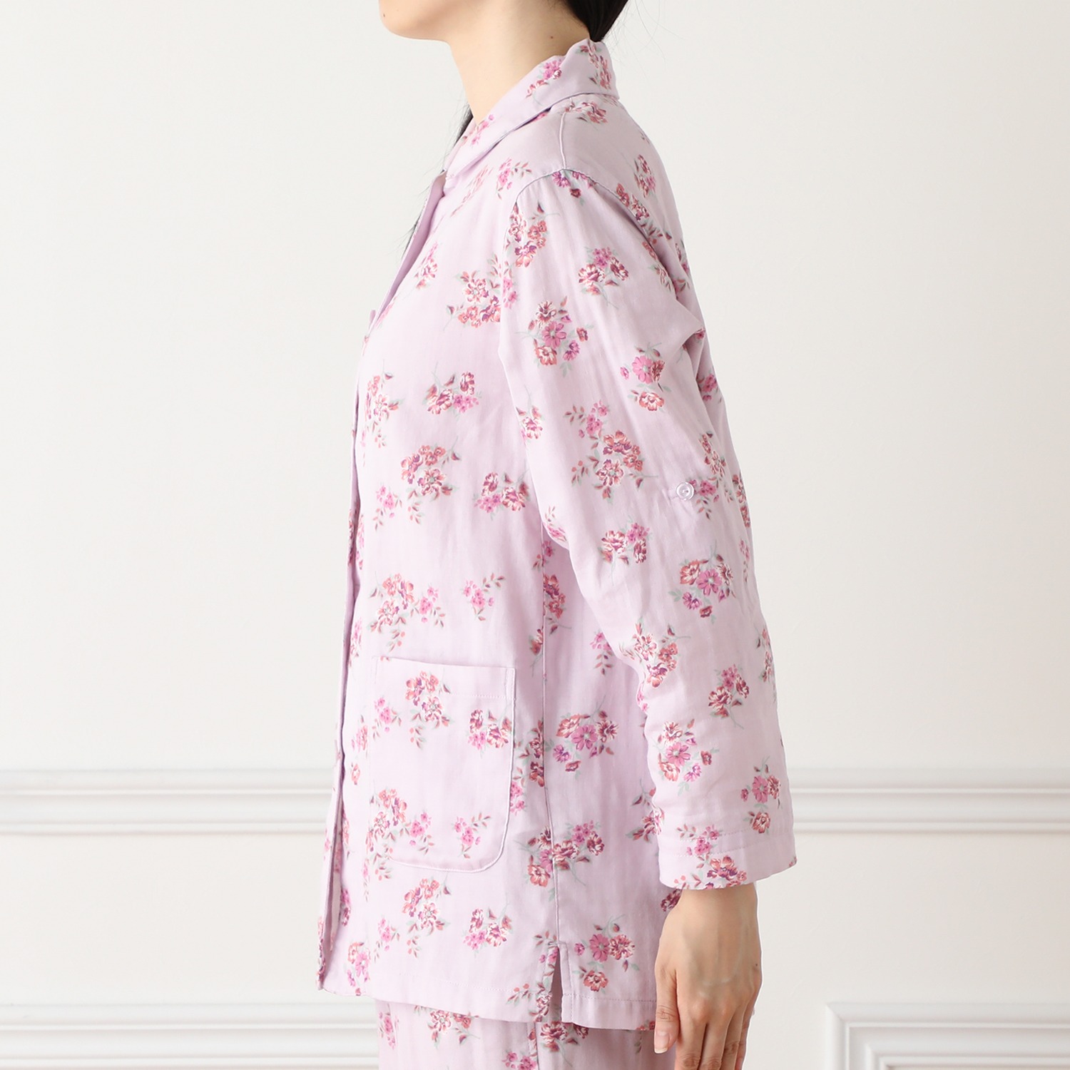 西川 やわらかコットン１００％ ２重ガーゼパジャマ