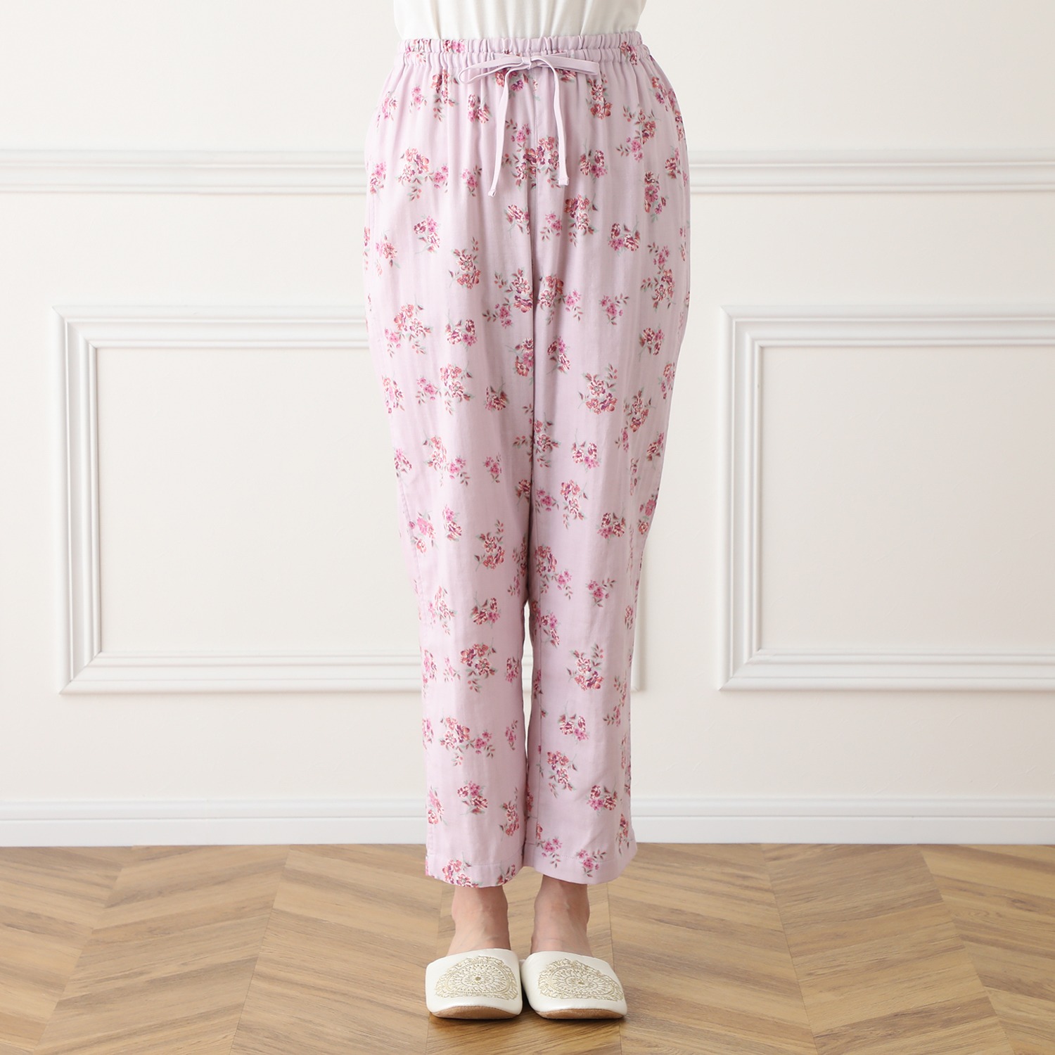 西川 やわらかコットン１００％ ２重ガーゼパジャマ