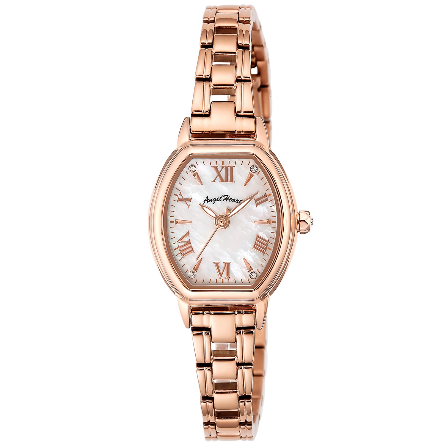 エンジェルハート リュクス クリスタルガラス トノーフェイス ソーラーウォッチ