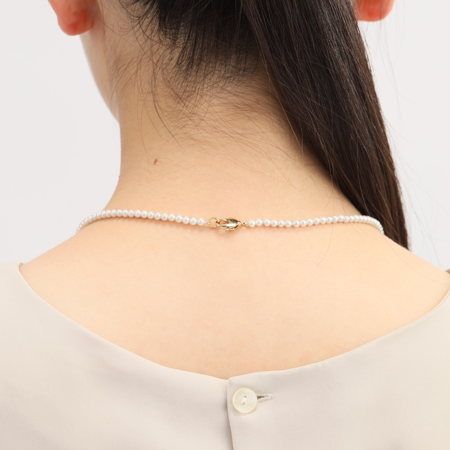 プレミアムパール 泉州の職人技 ベビー貝パール オペラタイプ ロングネックレス