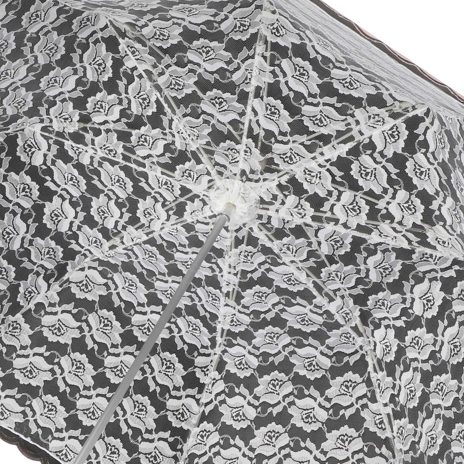 アプレビュート バラ柄ジャガード 晴雨兼用長傘