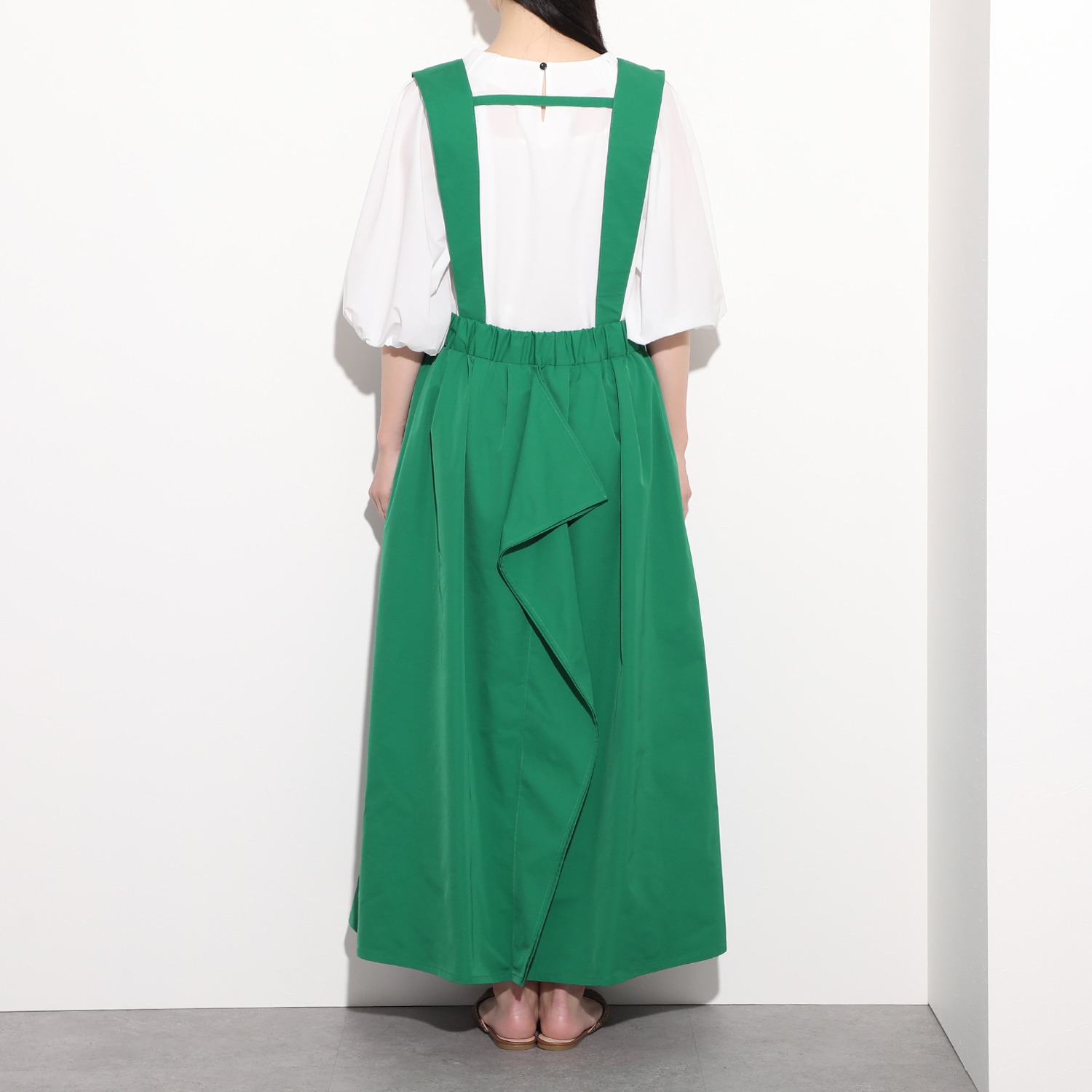 イロプライム サスペンダー付 ツイルスカート