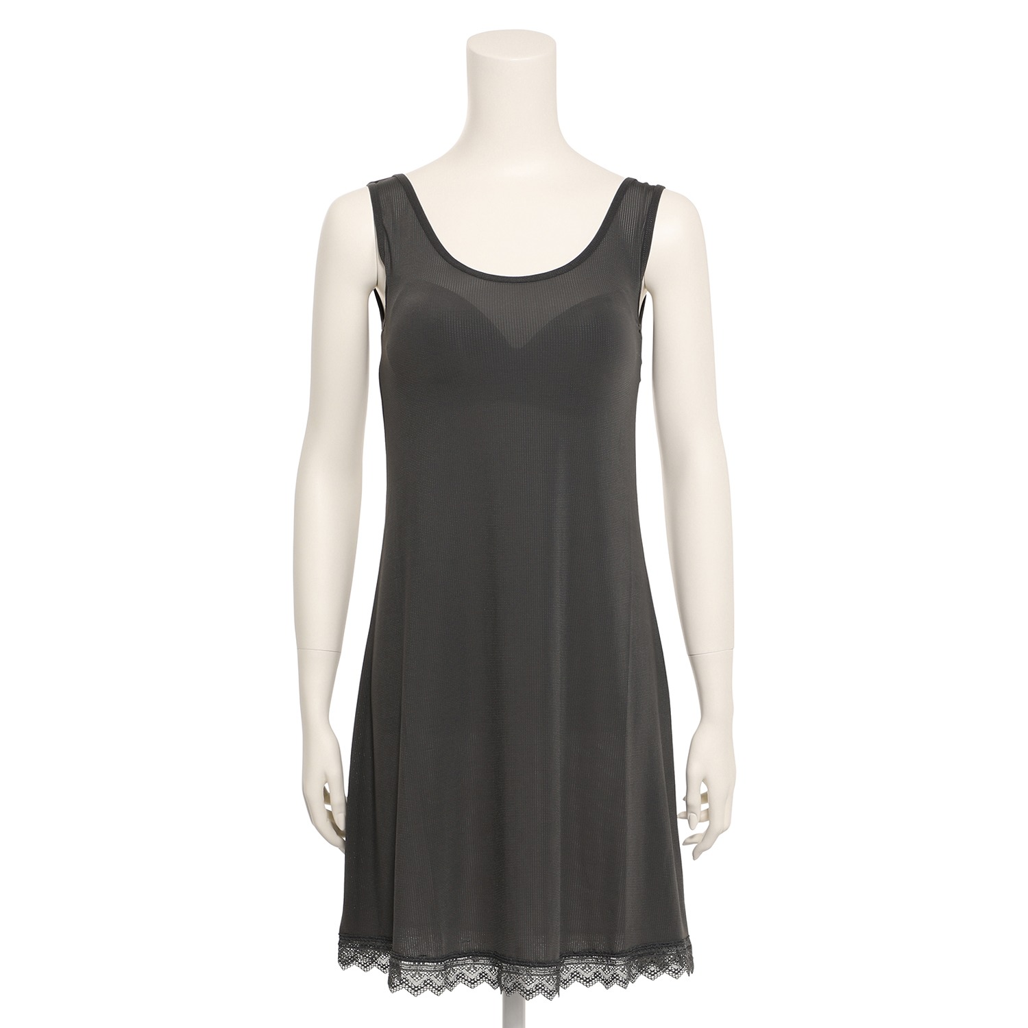 ジュエル 接触冷感・制菌 さらっとメッシュ カップ付 タンクトップスリップ ２枚セット