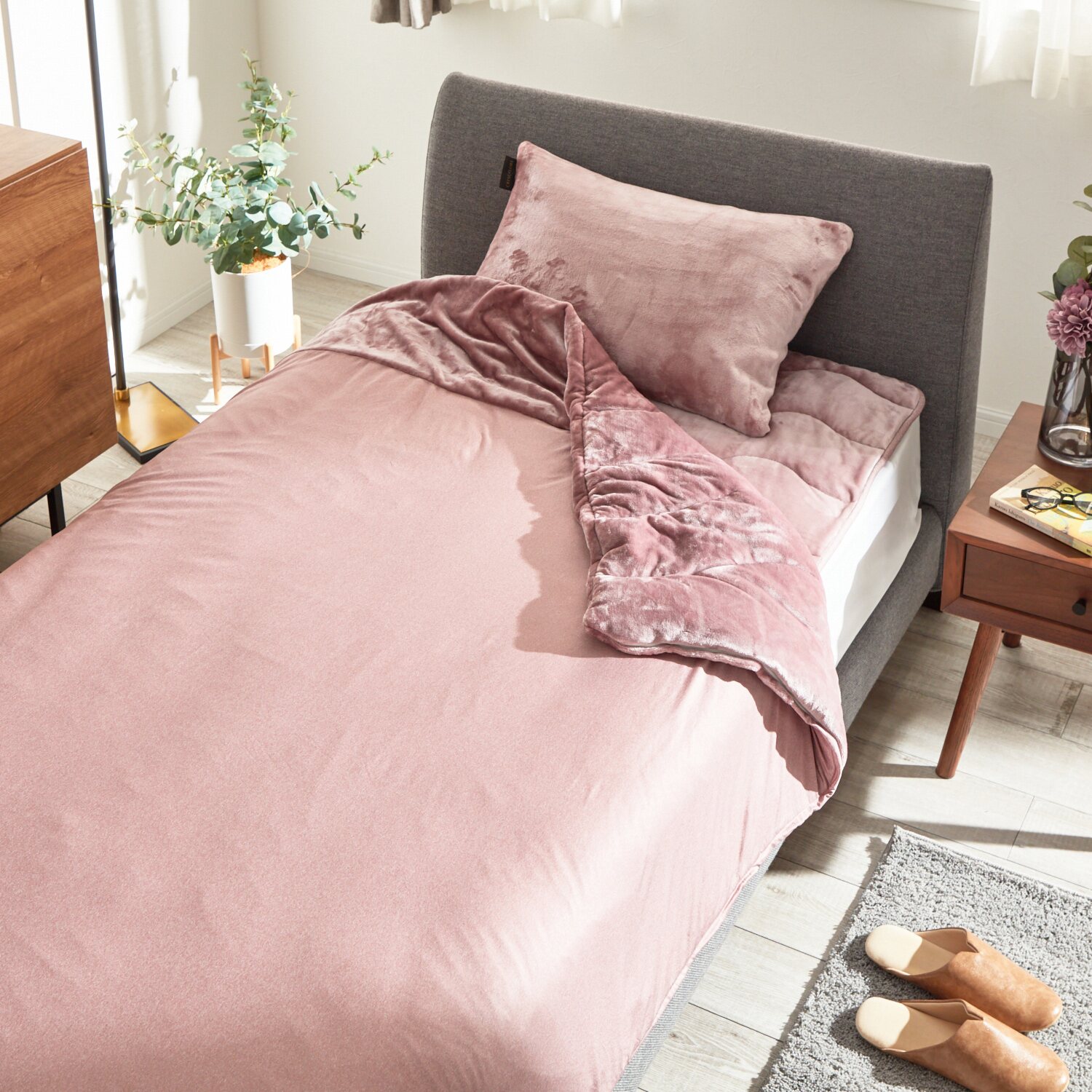 快眠博士 クレスカローレ 吸湿発熱 オールインワン毛布 ＜セミダブル＞