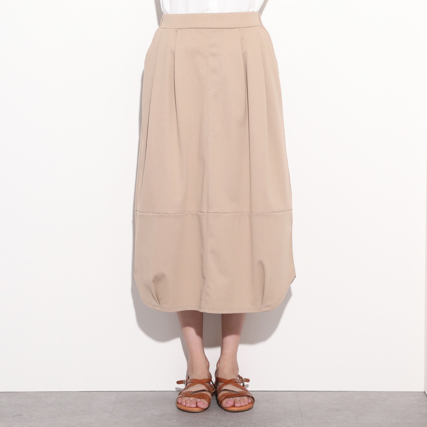 アンダモン ＵＶカット・接触冷感 トリコット編 コクーンスカート