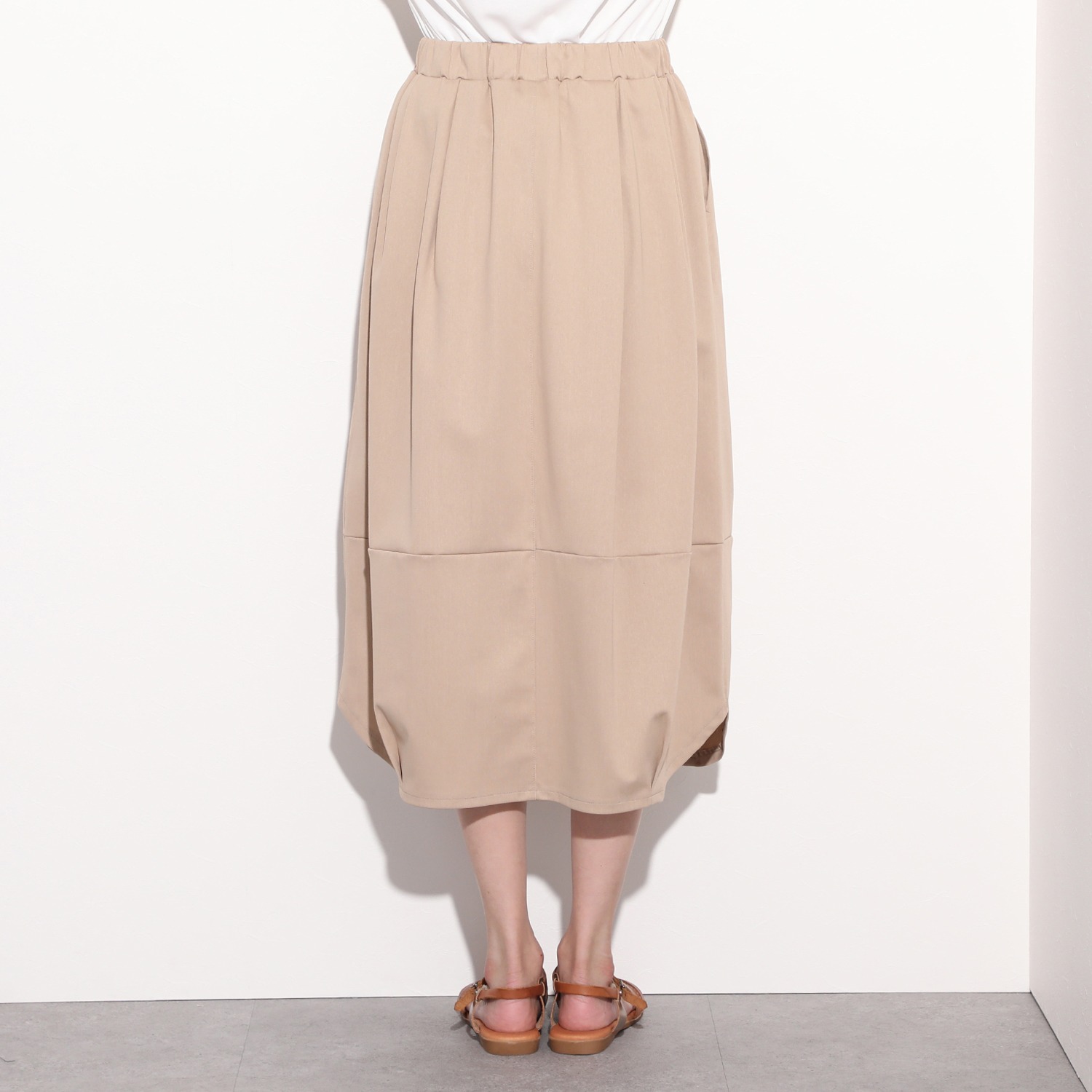 アンダモン ＵＶカット・接触冷感 トリコット編 コクーンスカート