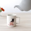 丸モ高木陶器 キュートな和柄子猫の 温感マグカップ２個セット