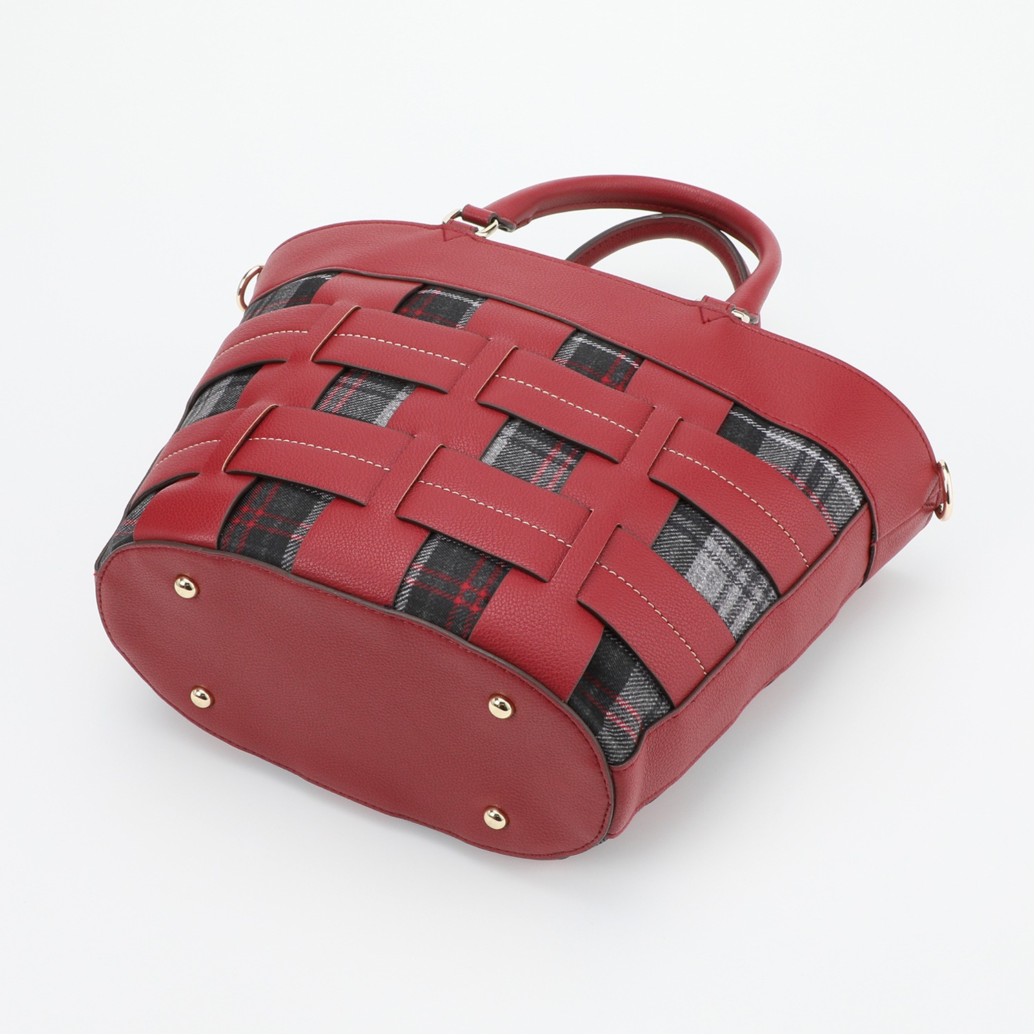 キンロックアンダーソン タータンチェック巾着 ２ウェイバスケットバッグ