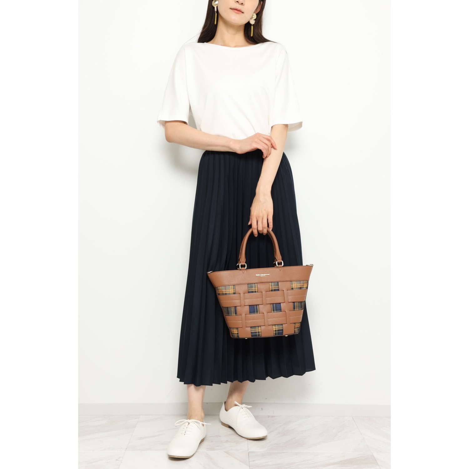 キンロックアンダーソン タータンチェック巾着 ２ウェイバスケットバッグ