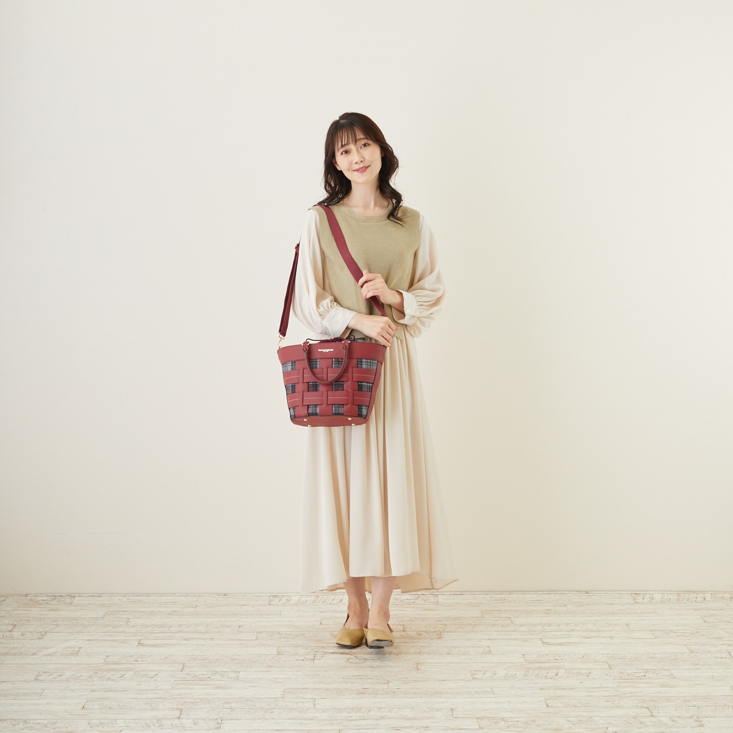 キンロックアンダーソン タータンチェック巾着 ２ウェイバスケットバッグ