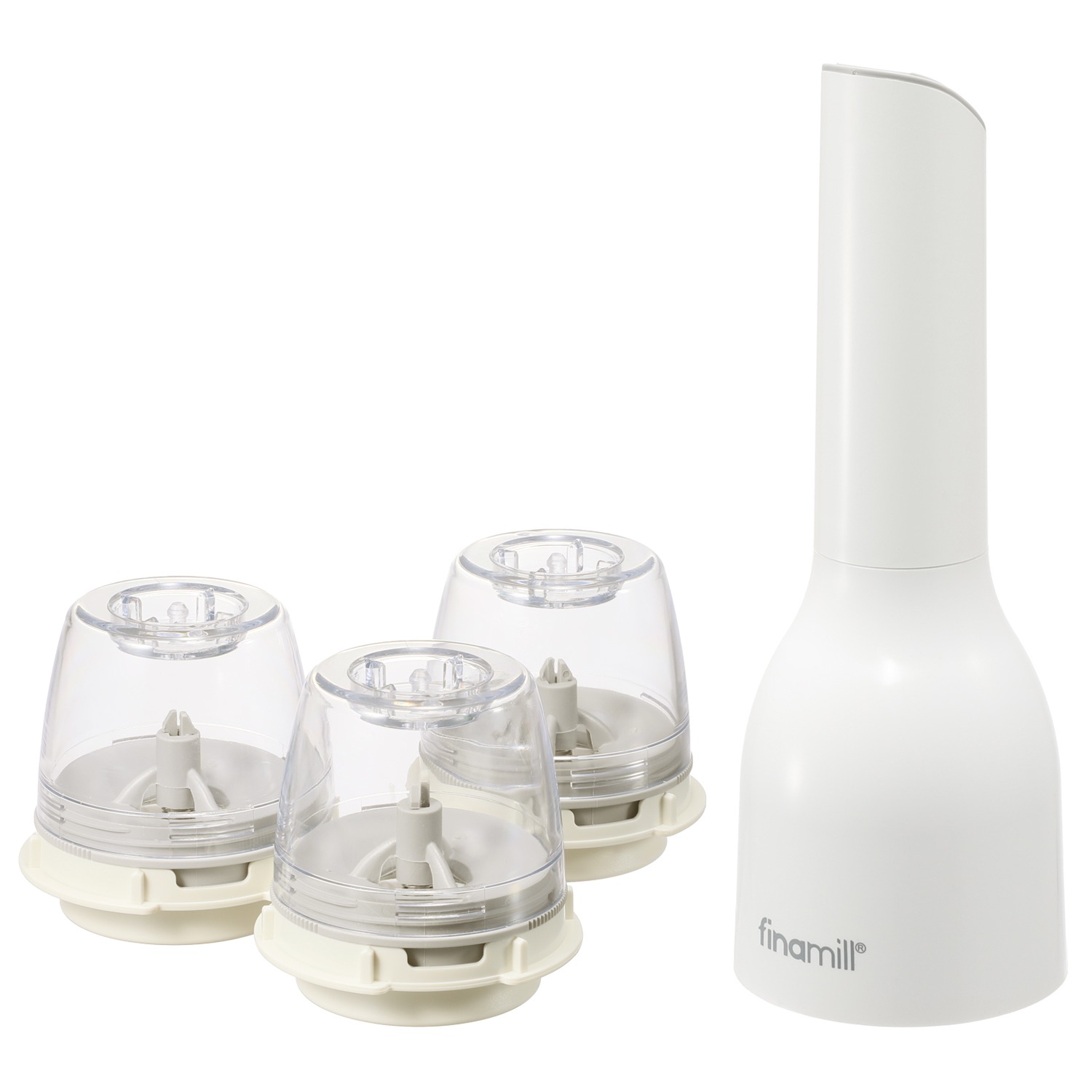 片手ワンタッチで スパイスをチェンジ！ 香りを楽しむ電動ミル フィナミル