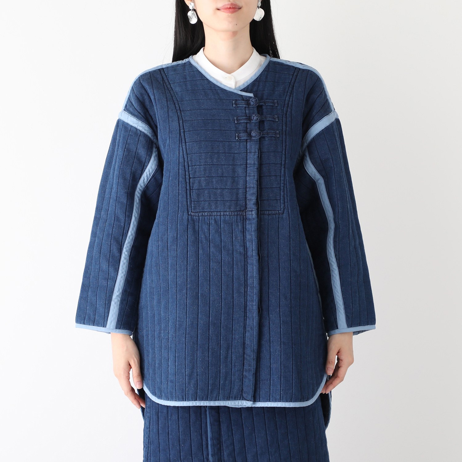 リン ＴＡＫＥ繊維使用 中綿キルティング ジャケット ファッション 