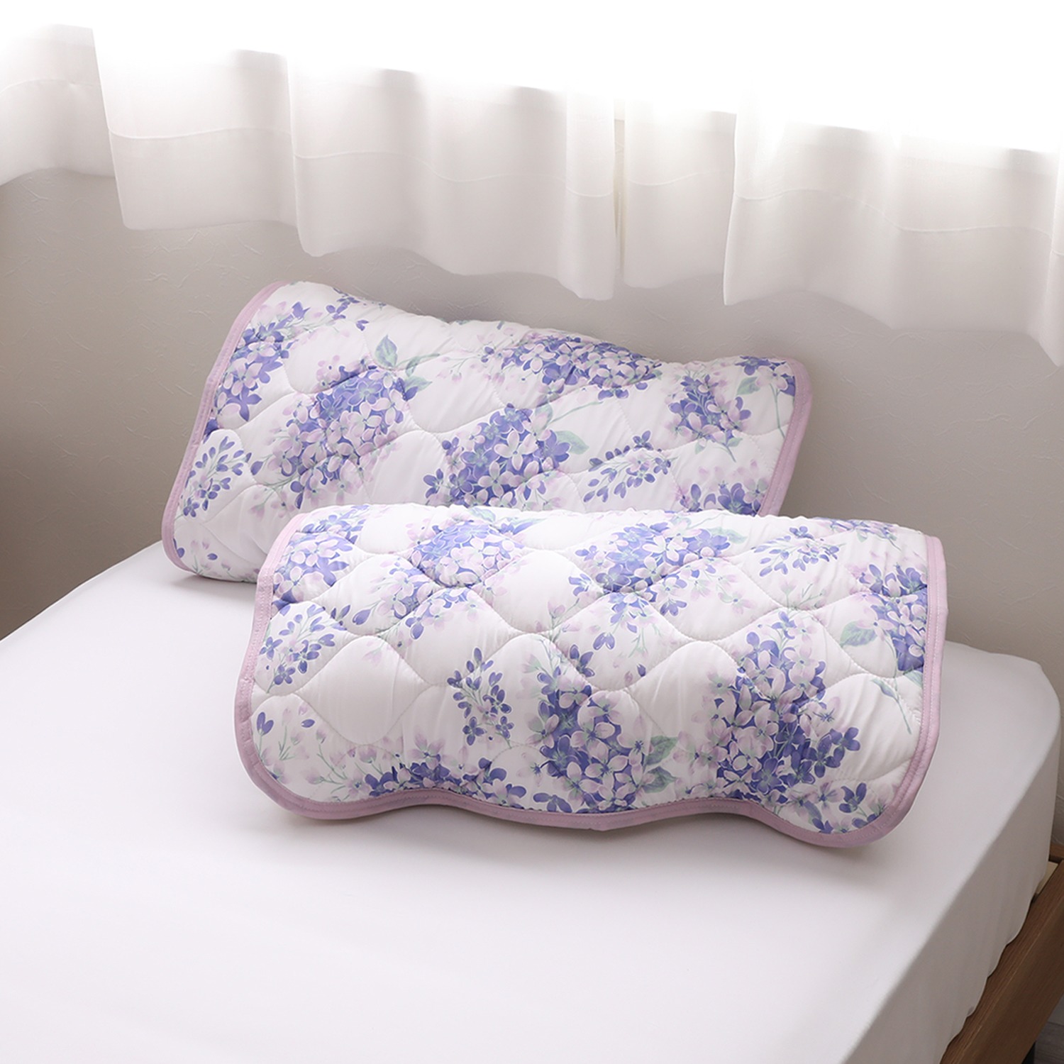 西川 ひんやりやわらか レーヨン消臭ピローパッド 同色２枚組