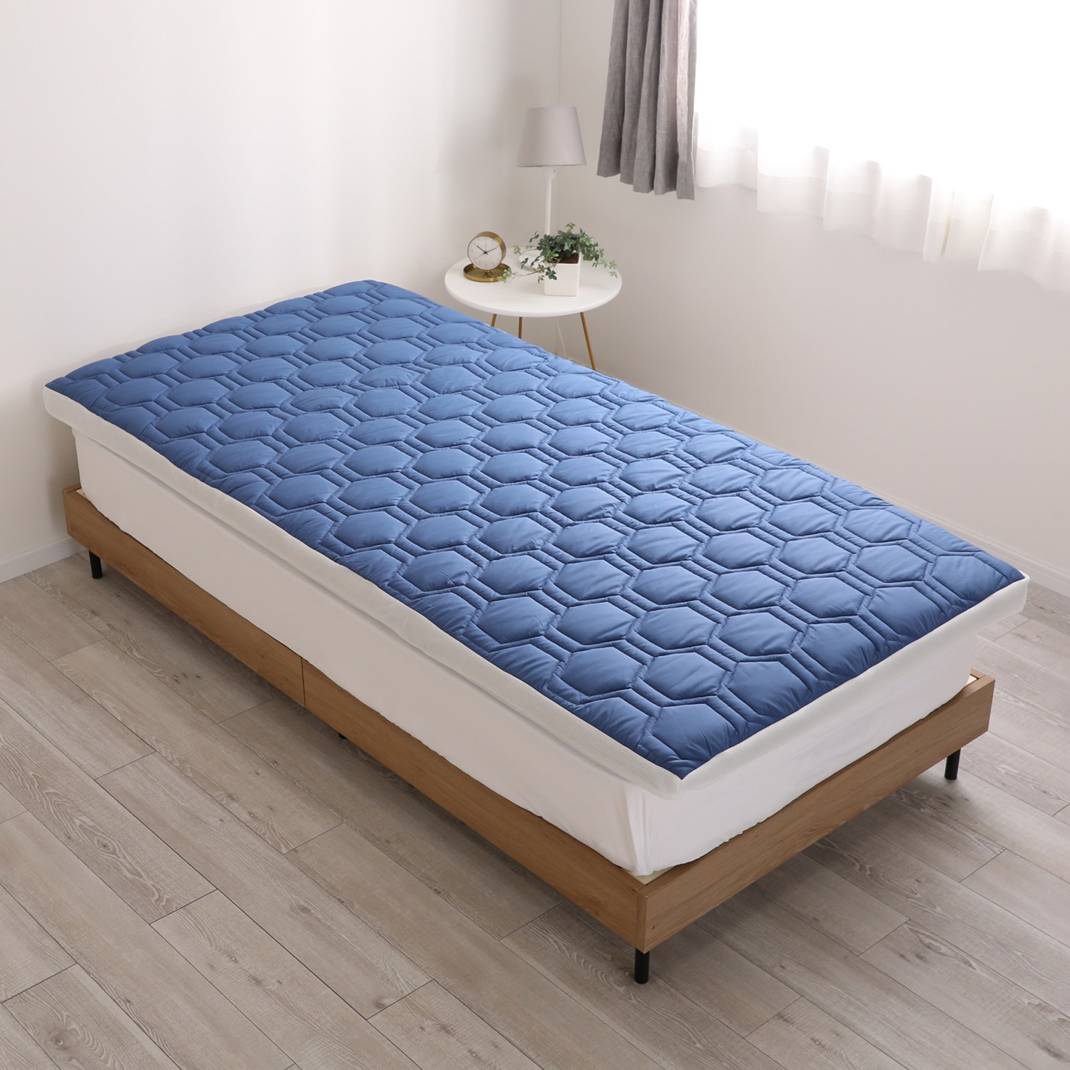 ＜ダブル＞西川 ハイブリッド２層構造で 身体を支えてリラックス ツインフロート敷マット