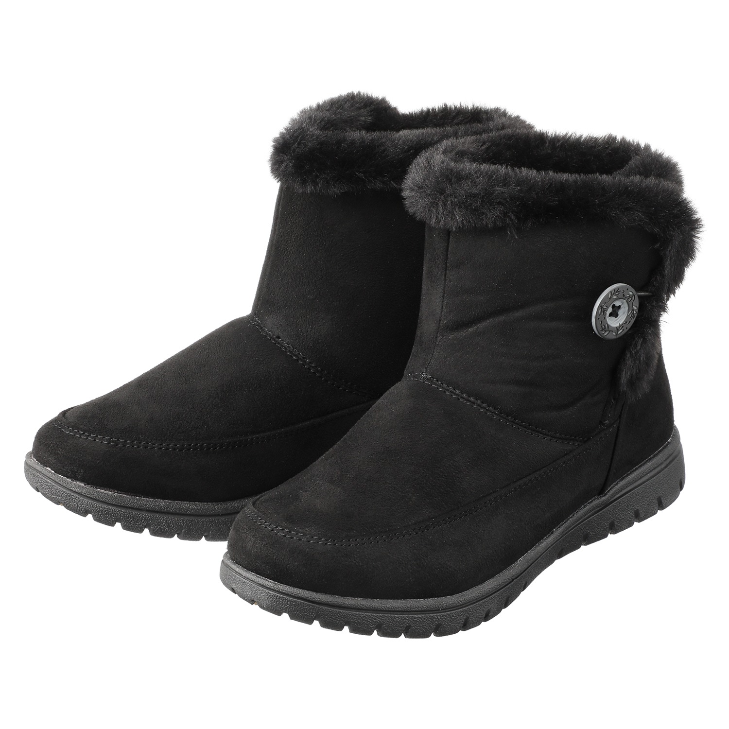 北海道発！ 吸湿発熱インソール入り 暖かく滑りにくい ボアブーツ