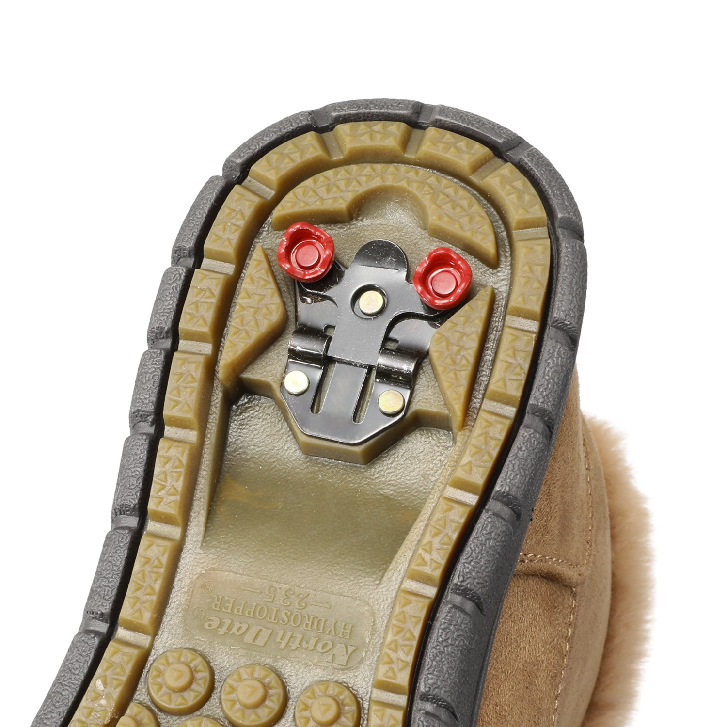 北海道発！ 吸湿発熱インソール入り 暖かく滑りにくい ボアブーツ