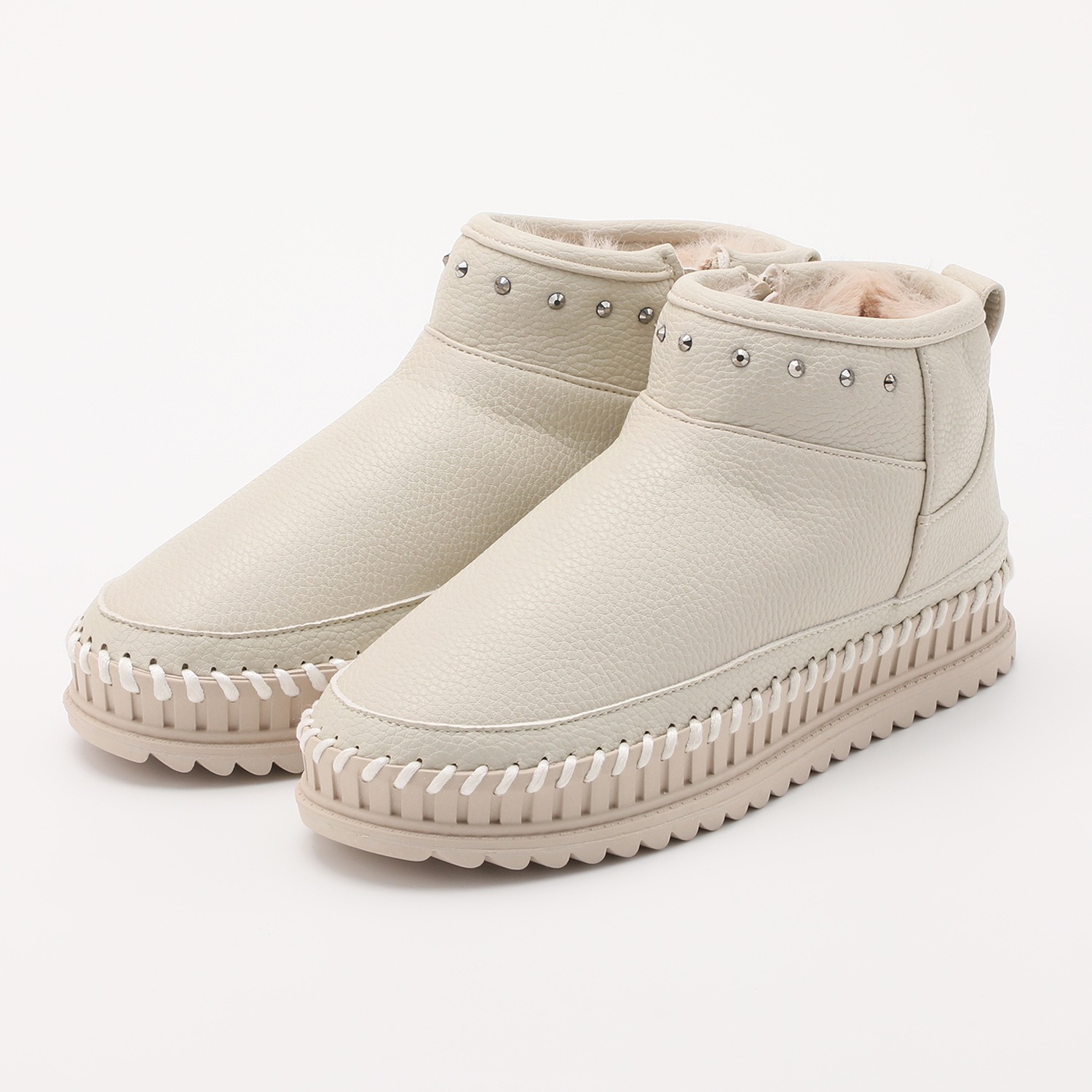 ムーム ベリーショート フェイクムートン ブーツ