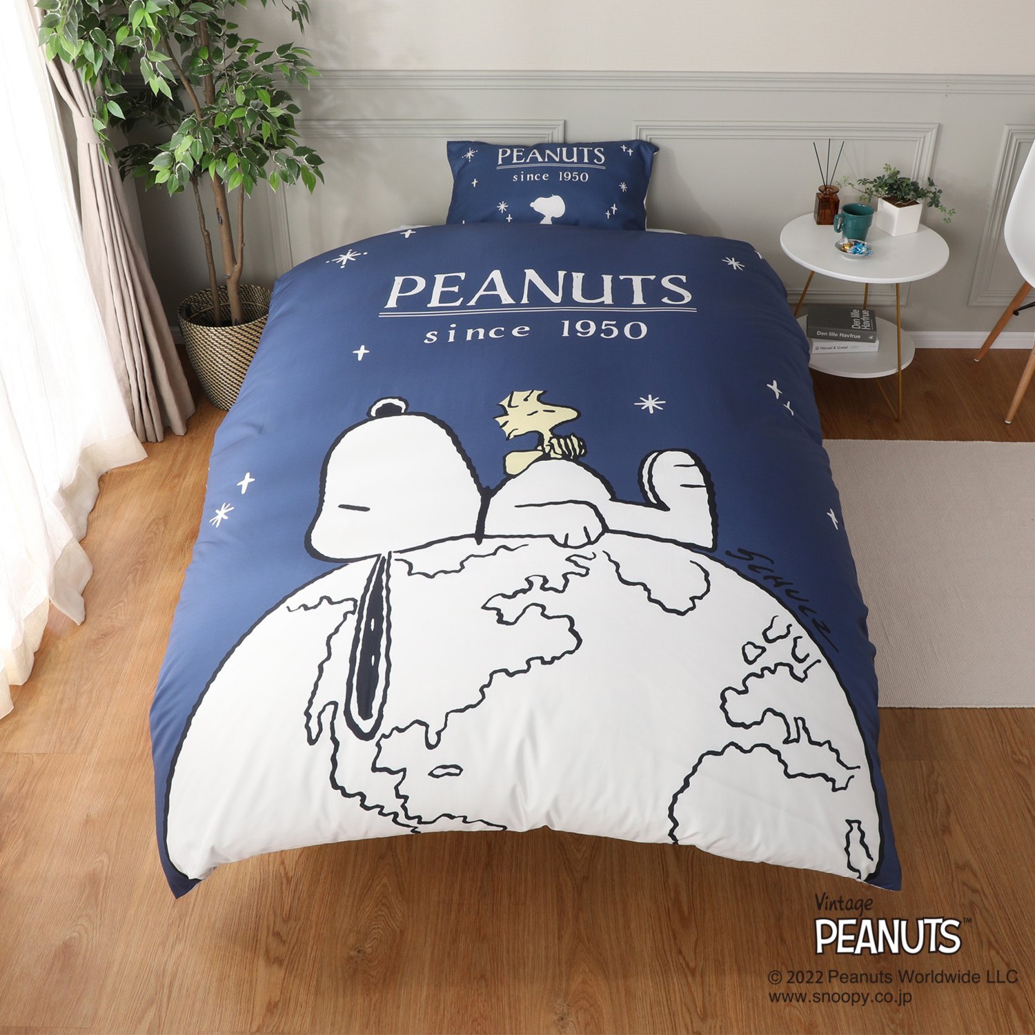 ＜シングル＞西川 スヌーピー 掛けふとんカバー＆ピローケース