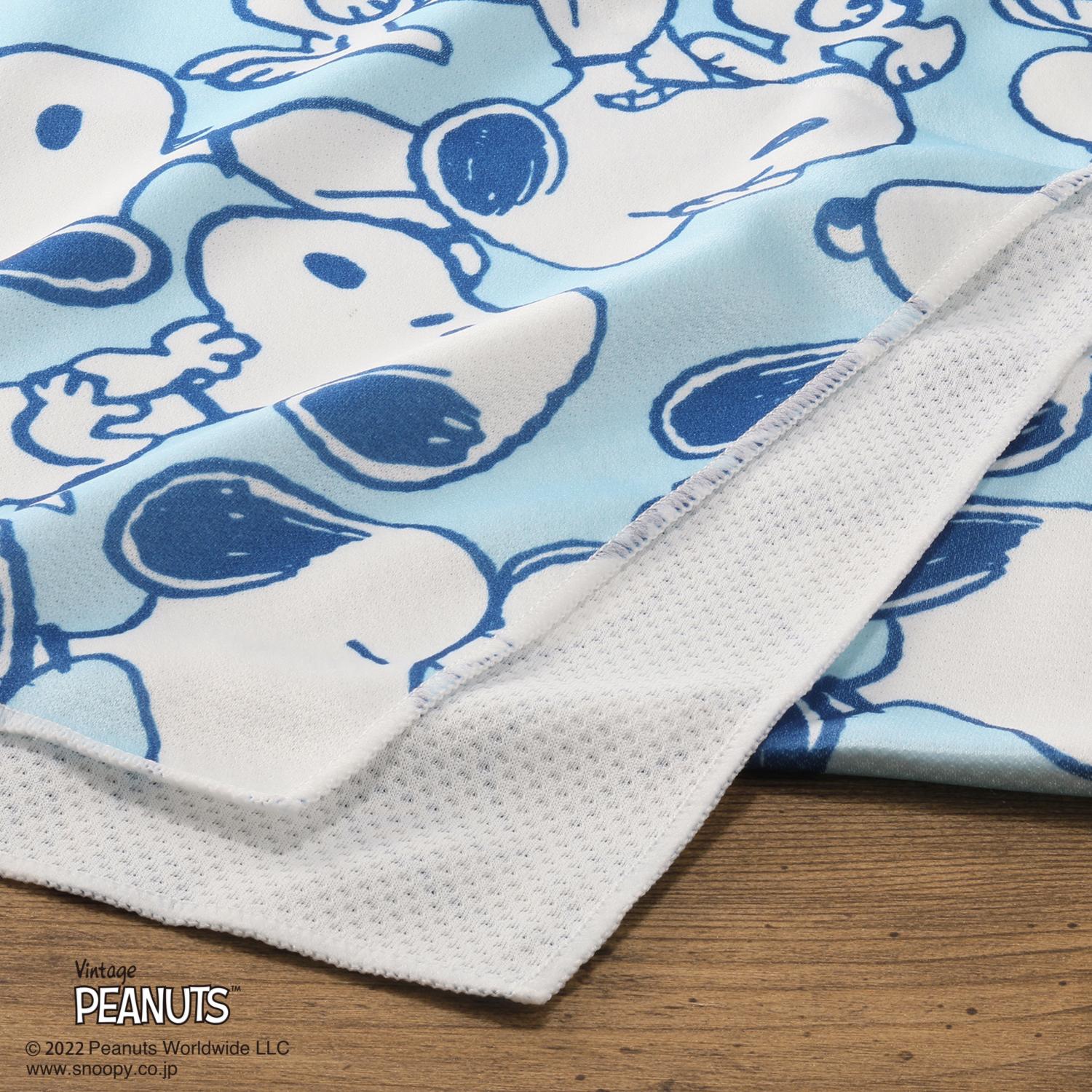 西川 スヌーピー ひんやりタオル２枚＆ コットンフェイスタオル