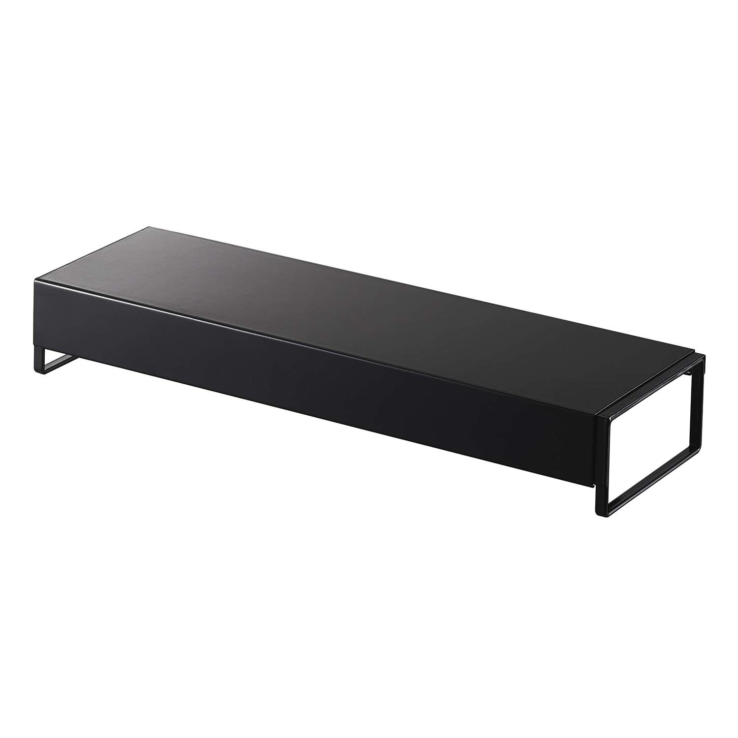 山崎実業　タワー 汚れ防止＆空間有効活用！ 奥行ワイド棚付き 伸縮排気口カバー 