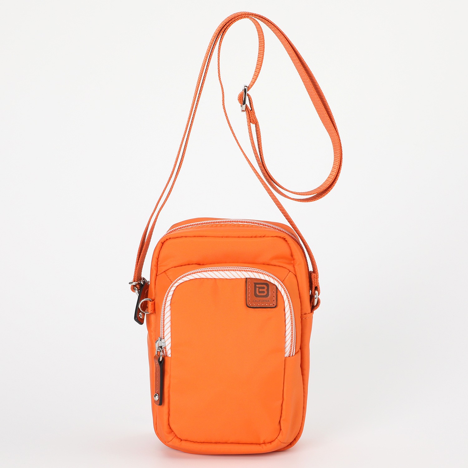 ビサイユ はっ水 レザーアクセント スマホポシェット