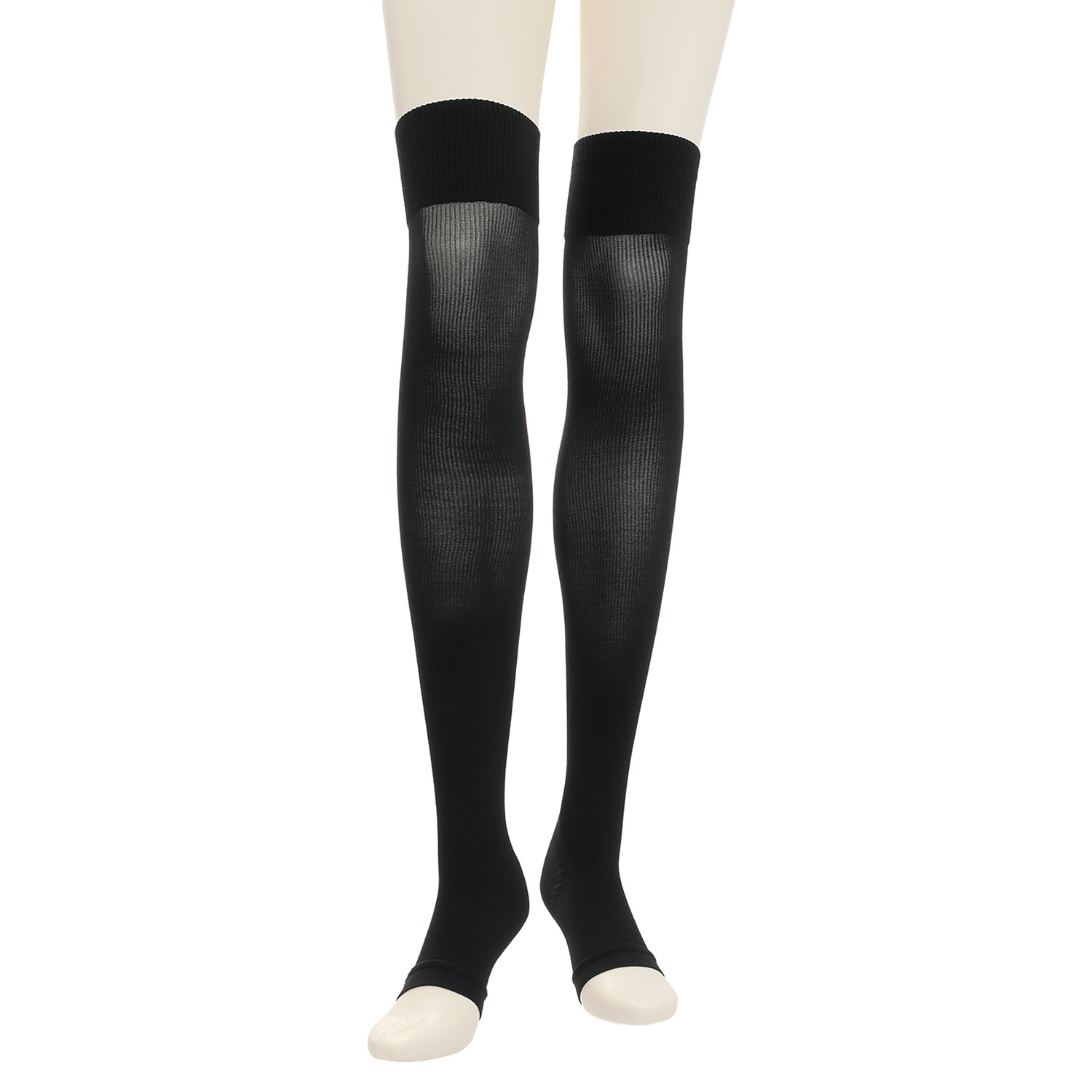 リオッサ 足首キュッ！ ひざ裏ゆったりの快適着圧 夏用 寝るときソックスＩＩ ３足セット ＜つま先なしタイプ＞