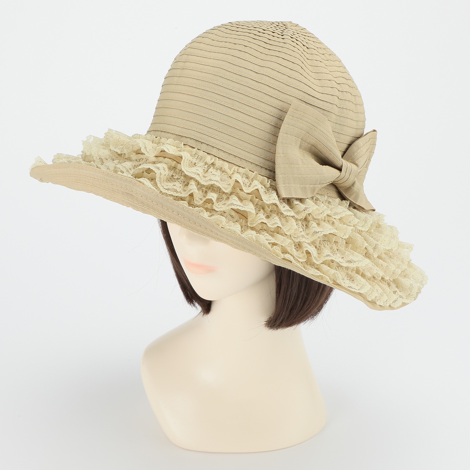 ラ　ルイス レースフリル コンパクトハット