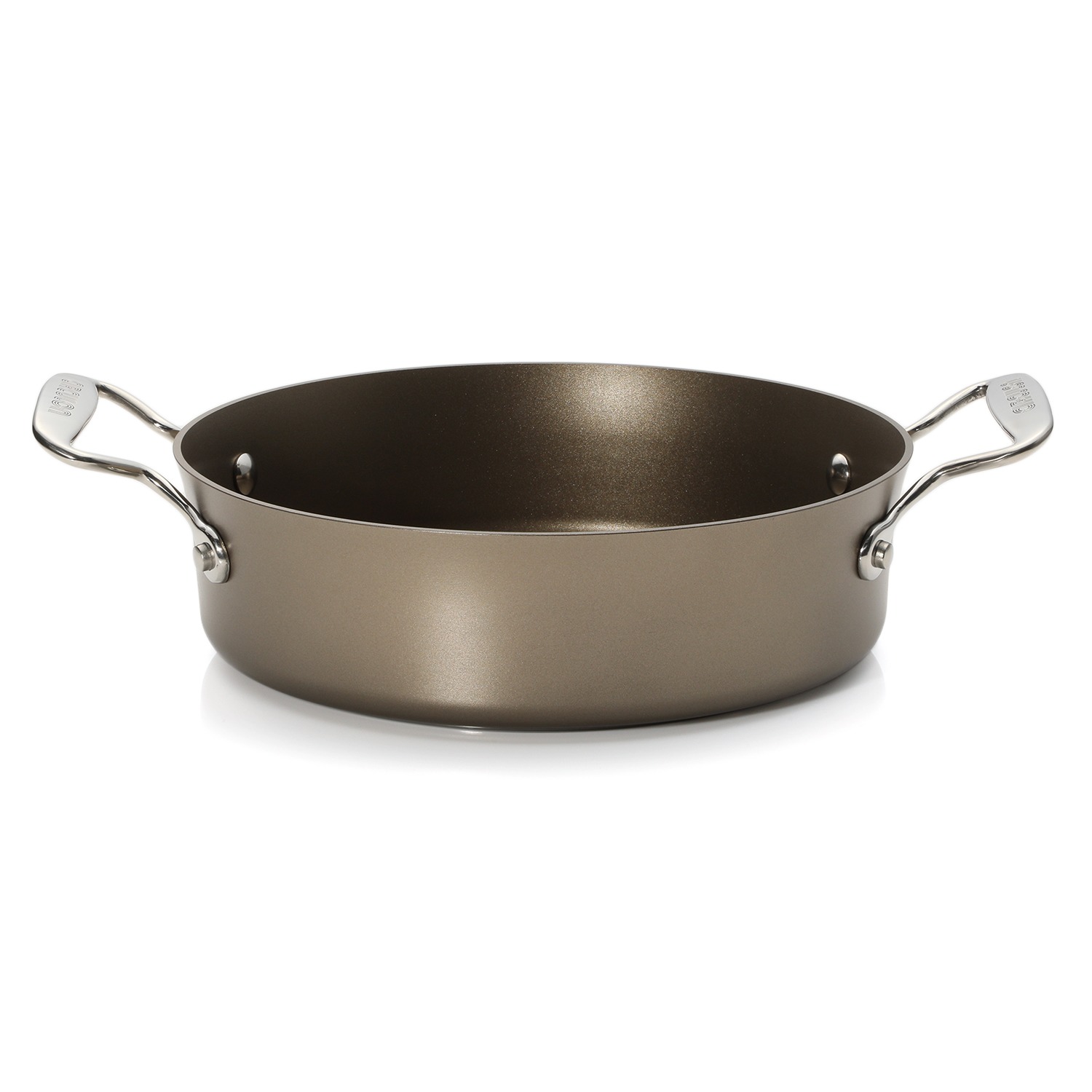 マイヤー サーキュロン 浅型両手鍋 ３ピースセット ＜復刻シャンパンカラー＞