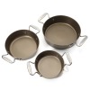 マイヤー サーキュロン 浅型両手鍋 ３ピースセット ＜復刻シャンパンカラー＞