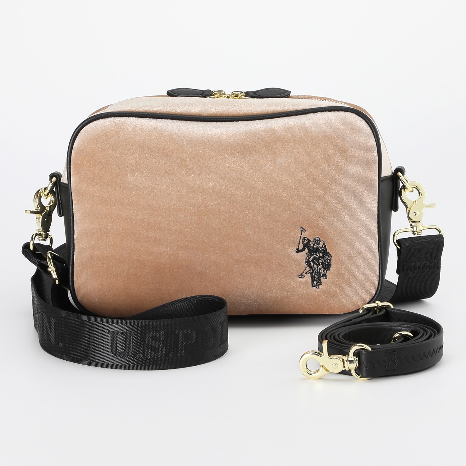 ユーエスポロ　アッスン オーロラルベロア ショルダーバッグ