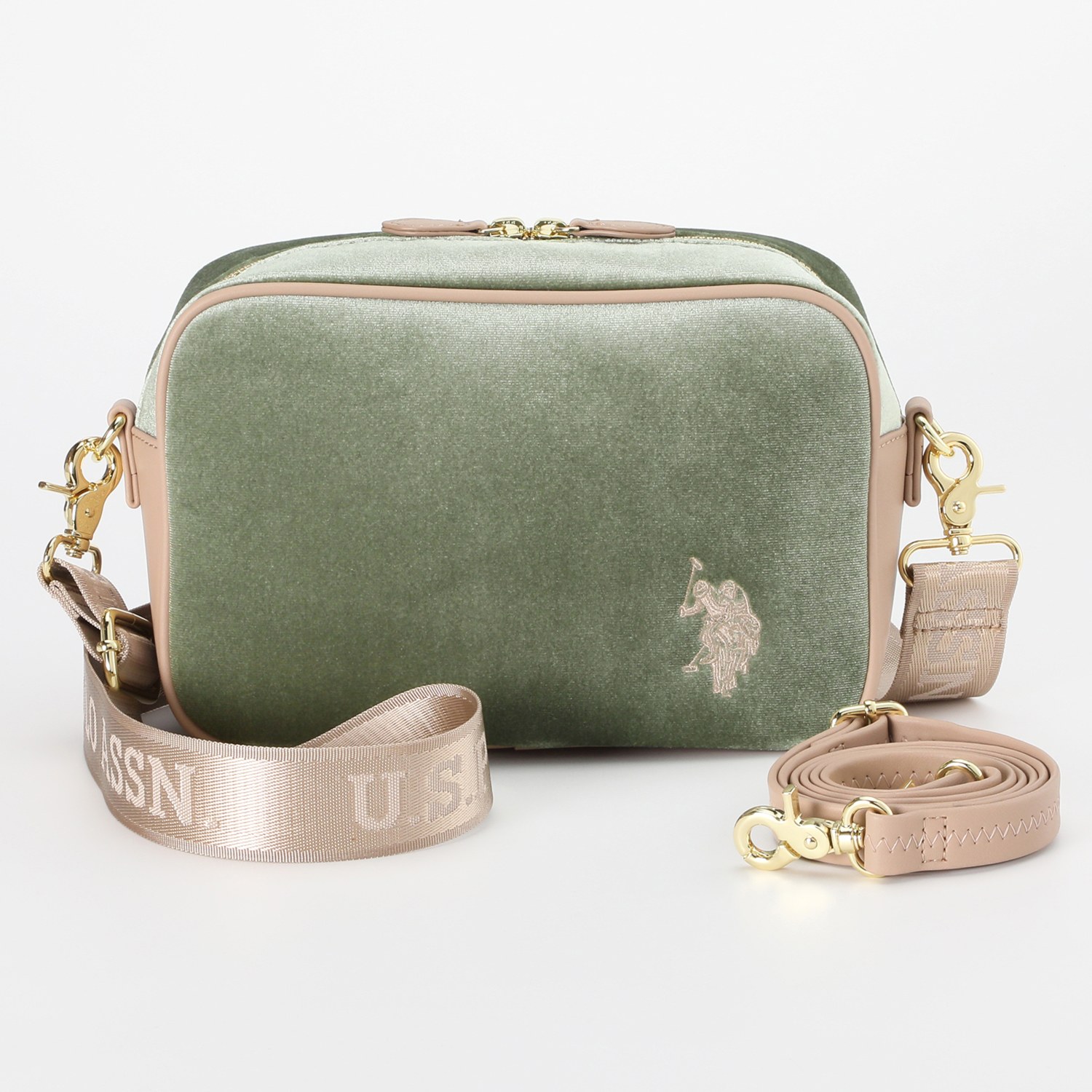 ユーエスポロ　アッスン オーロラルベロア ショルダーバッグ