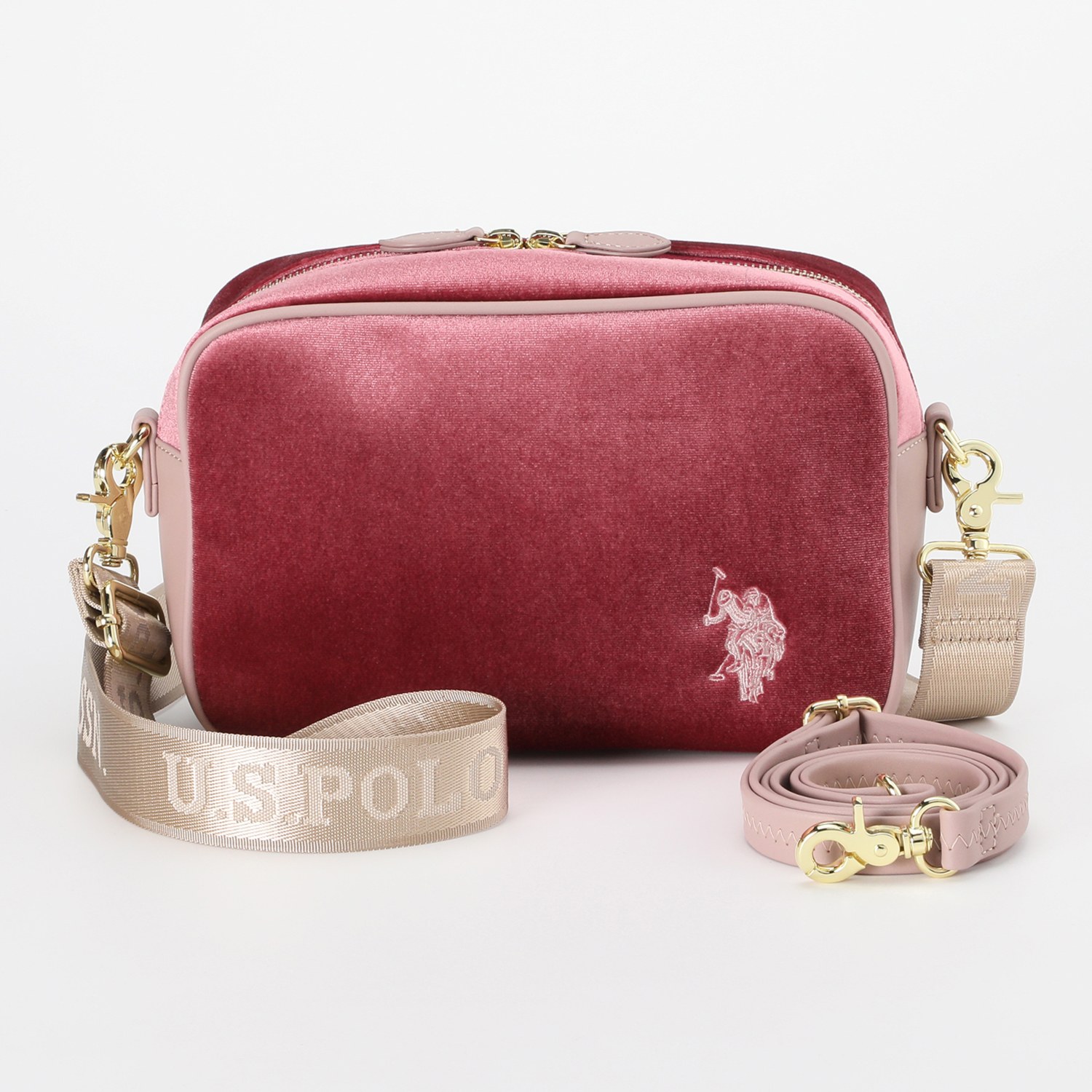 ユーエスポロ　アッスン オーロラルベロア ショルダーバッグ