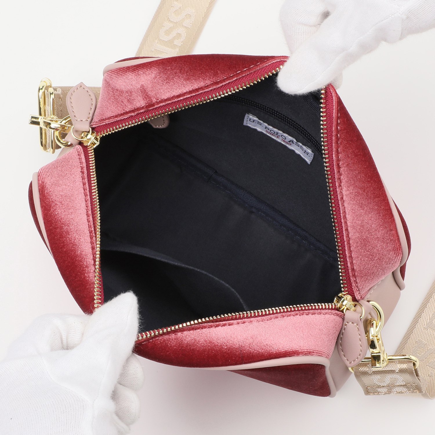 ユーエスポロ　アッスン オーロラルベロア ショルダーバッグ