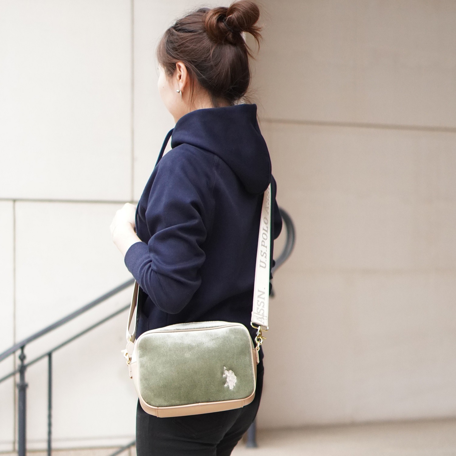 ユーエスポロ　アッスン オーロラルベロア ショルダーバッグ