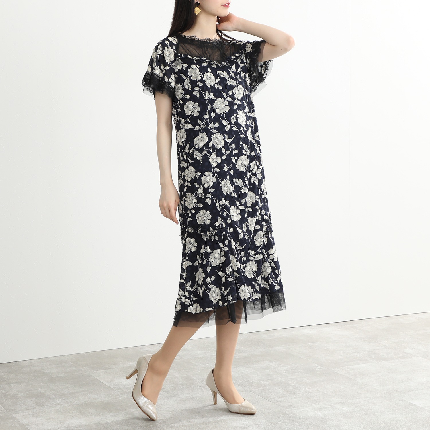 ジン カトー カットボイル 花柄プリントワンピース ファッション ワンピース ドレス ロング マキシ 通販 テレビショッピングのショップチャンネル