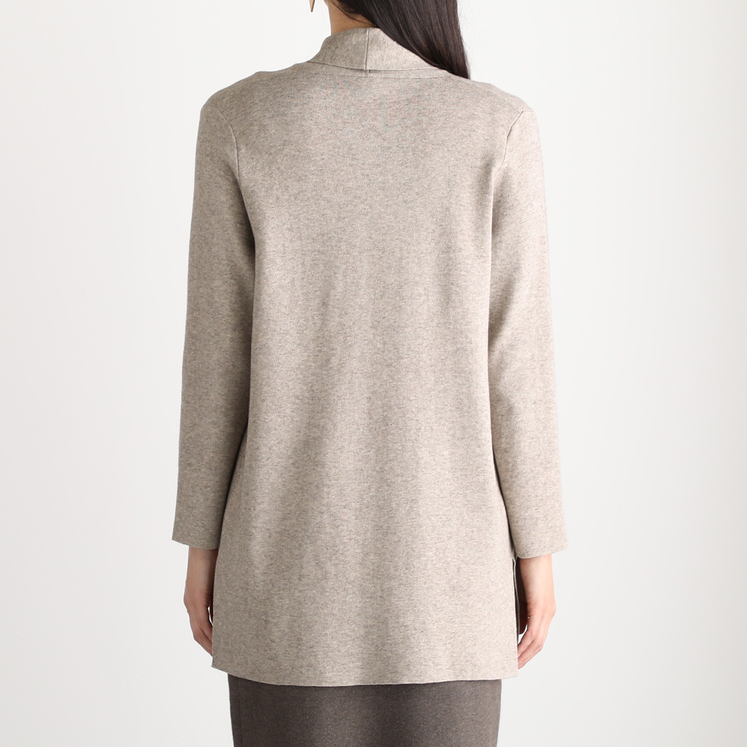 スピンブルー コットンとヤクの極上ブレンド！ ラグジュアリー ニットコーディガン