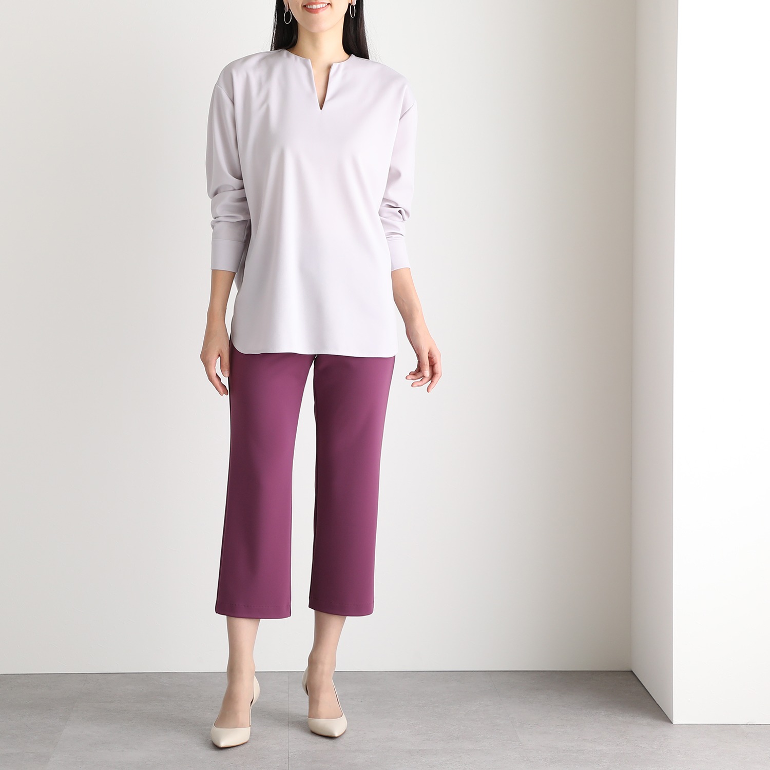 ＜股下６０ｃｍ＞上質ごこち アルディナ ストレートパンツ