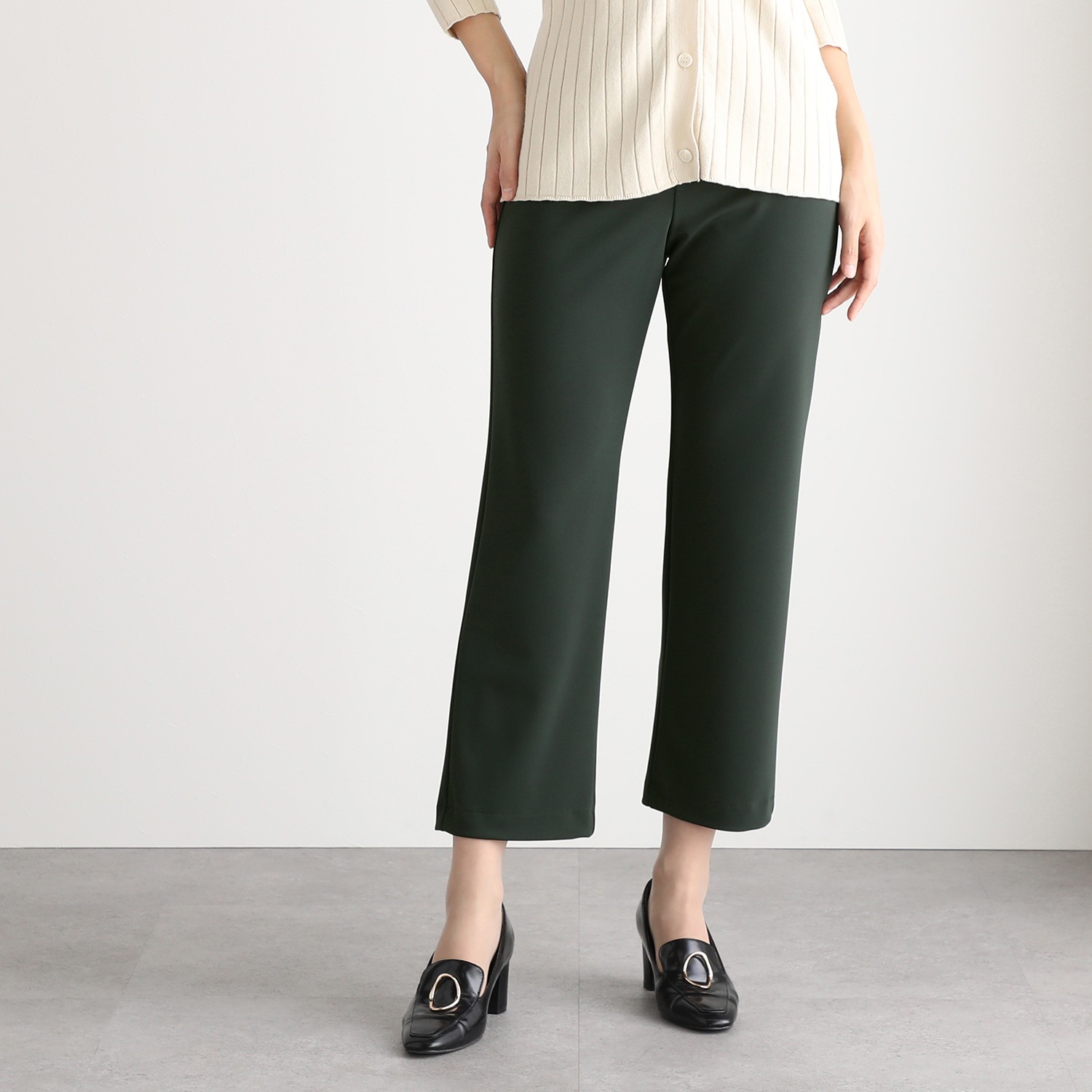 ＜股下６５ｃｍ＞上質ごこち アルディナ ストレートパンツ