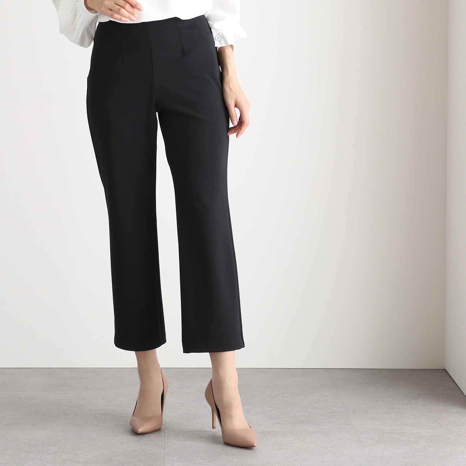 ＜股下６５ｃｍ＞上質ごこち アルディナ ストレートパンツ