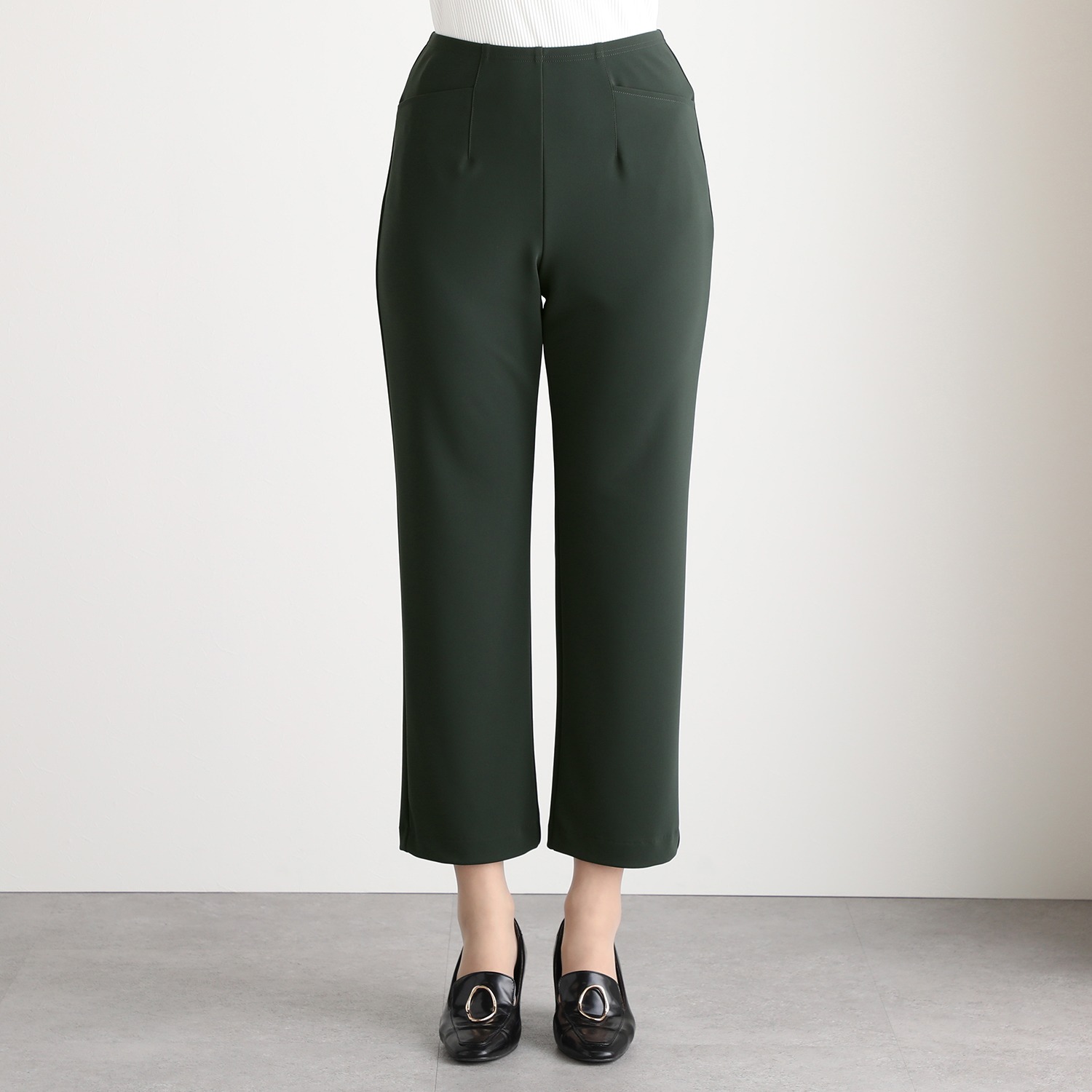 ＜股下６５ｃｍ＞上質ごこち アルディナ ストレートパンツ