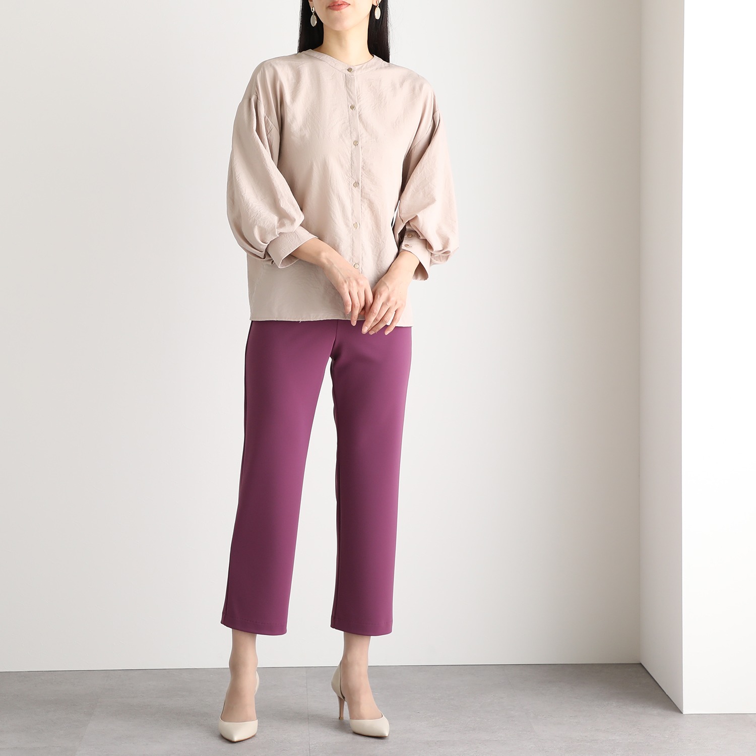 ＜股下６５ｃｍ＞上質ごこち アルディナ ストレートパンツ