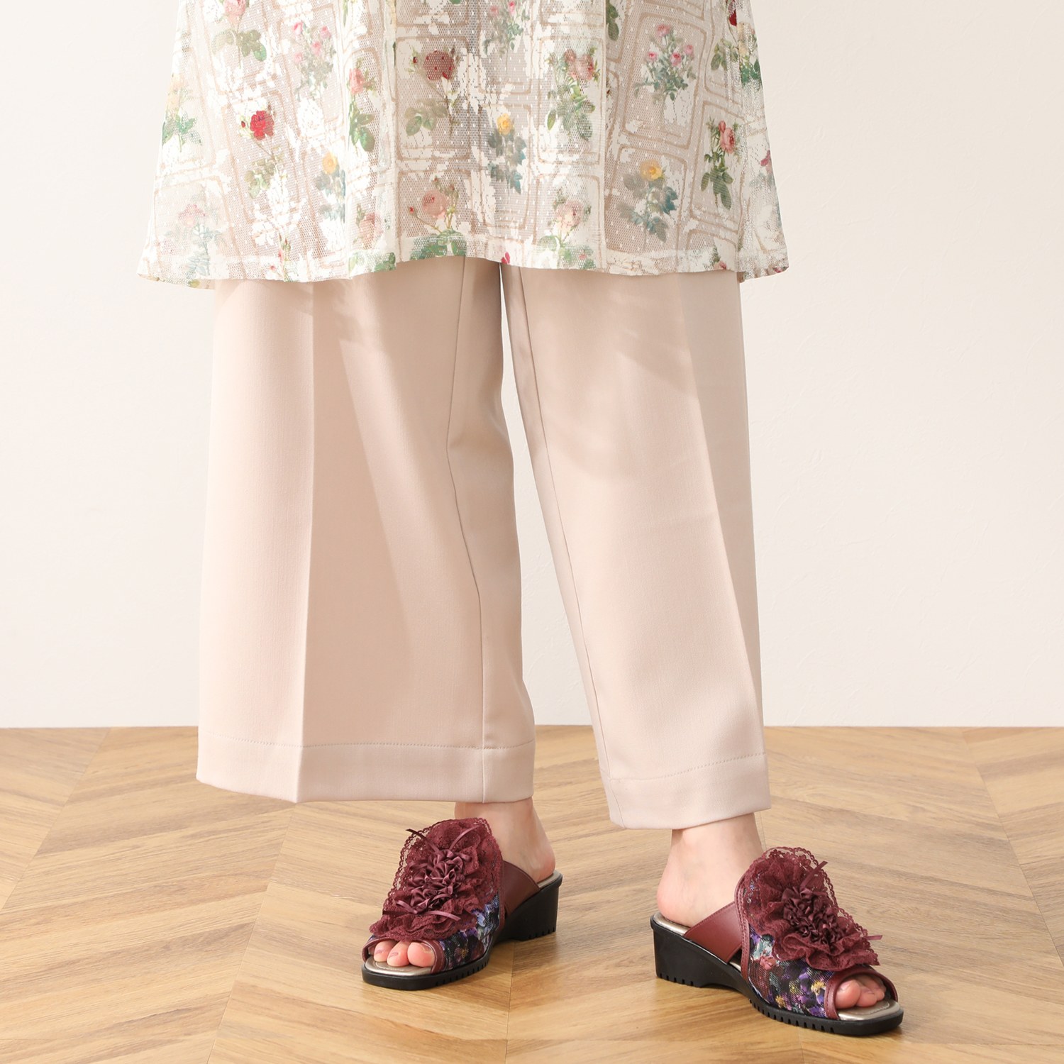 ラ　ルイス レースモティーフ ミュール