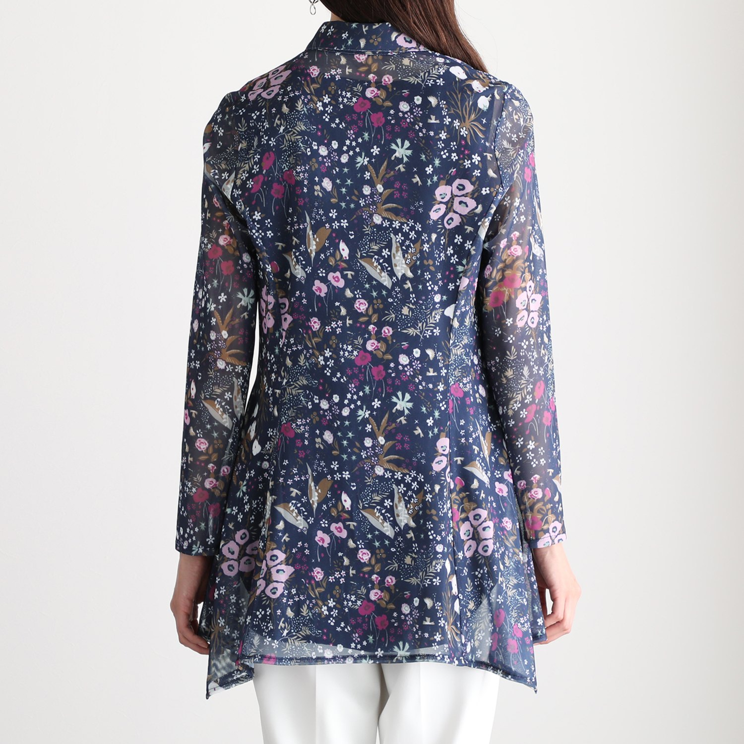 ダジュール パワーネット プリントブラウス