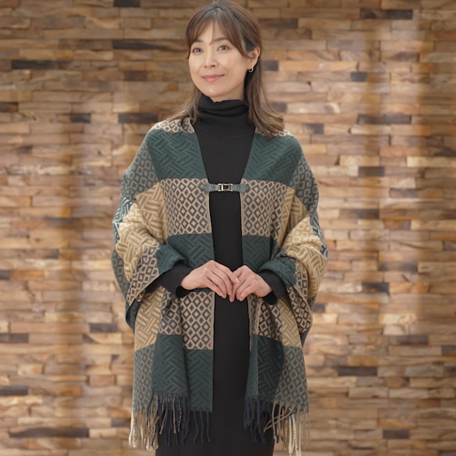 ＜バックルタイプ＞リジェップ ずれ落ちを防止して おしゃれにアレンジ！ レザーストールクリップ プレミアム　２個セット 