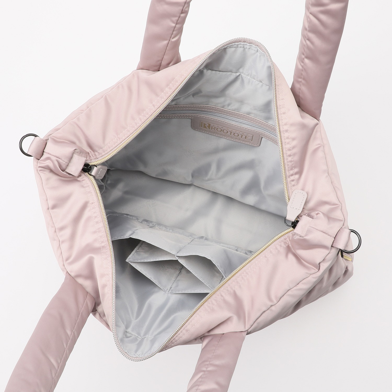 ルートート ダウンとフェザーで ふんわり軽く暖かい “フェザールーグランデ” トートバッグ