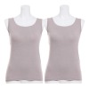 きれいになろう 帯電防止・吸放湿 しっとりあったか カップ付タンクトップ 同色２枚セット