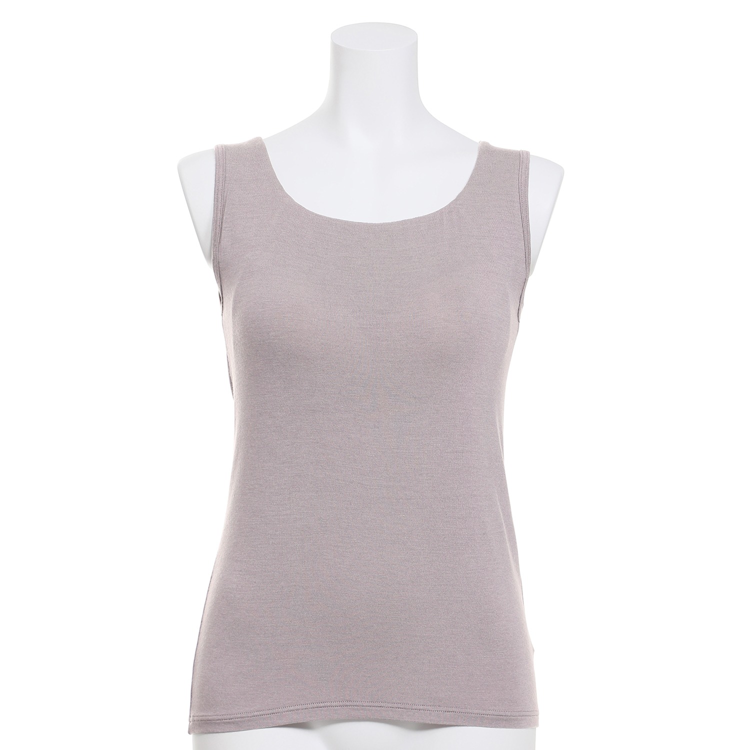 きれいになろう 帯電防止・吸放湿 しっとりあったか カップ付タンクトップ 同色２枚セット